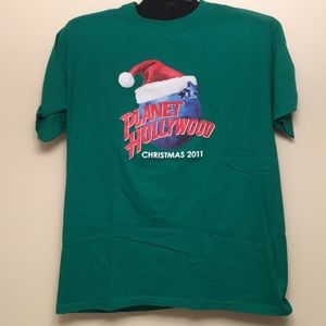 Planet Hollywood Christmas 2011 tee shirt